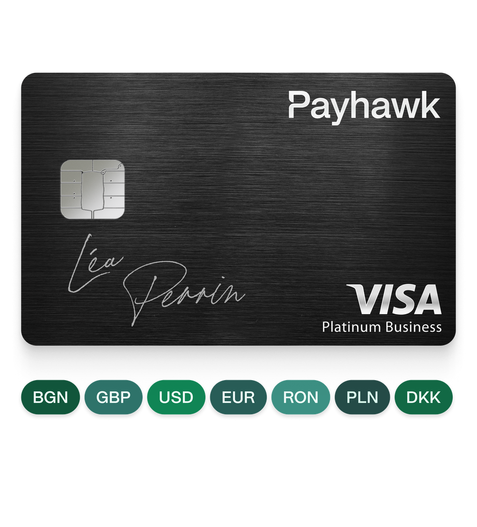 image d'une carte d'entreprise Payhawk